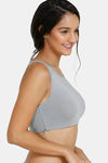 Zivame Padded Wired Full Coverage Blouse Bra - Shark Skin — thumbnail 3